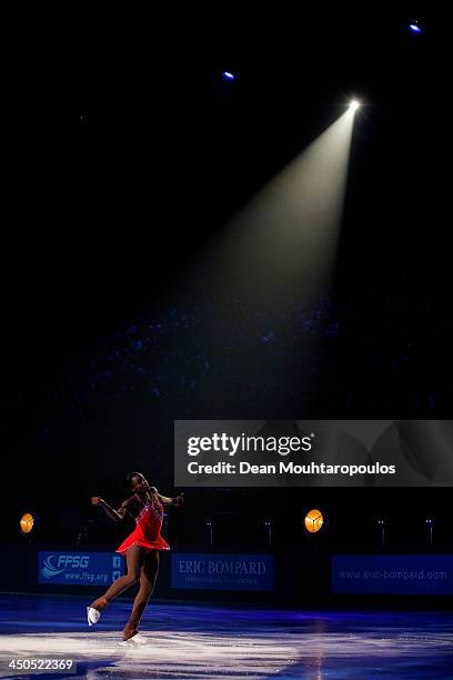 Mae Berenice Meite of France performs during in the Gala Exhibition on day three of Trophee Eric Bompard ISU Grand Prix of Figure Skating 2013/2014...