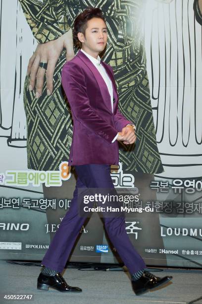 South Korean actor and singer Jang Keun-Suk attends KBS Drama "Bel Ami" press conference at Imperial Palace Hotel on November 18, 2013 in Seoul,...