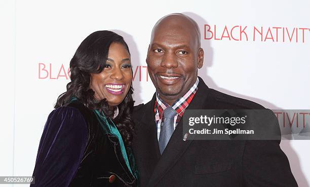 Jewel Tankard and Ben Tankard attend the "Black Nativity" premiere at The Apollo Theater on November 18, 2013 in New York City.