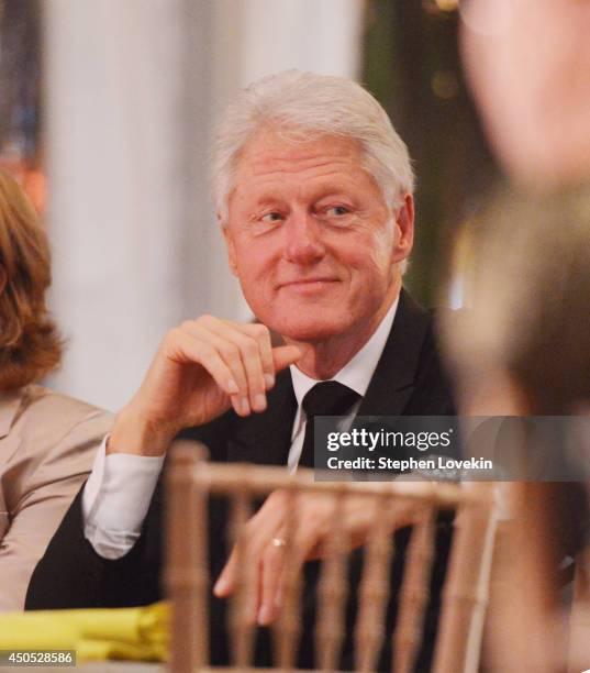 Former U.S. President Bill Clinton attends the 2014 Wildlife Conservation Society Gala at Central Park Zoo on June 12, 2014 in New York City.