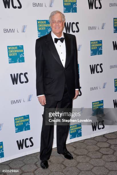 Businessman/politcal activist David Koch attends the 2014 Wildlife Conservation Society Gala at Central Park Zoo on June 12, 2014 in New York City.