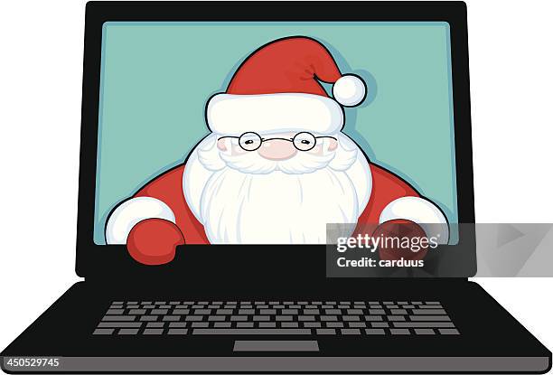 Santa Computer Screen Photos and Premium High Res Pictures - Getty Images