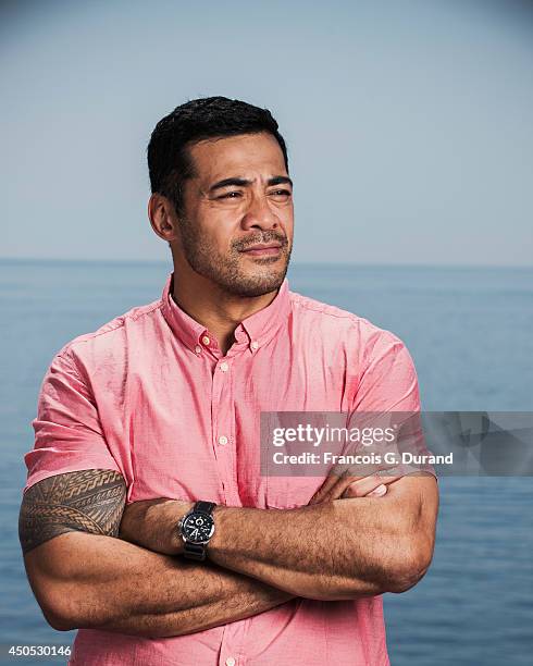 Robbie Magasiva poses during a portrait session at Grimaldi Forum on June 11, 2014 in Monaco, Monaco.