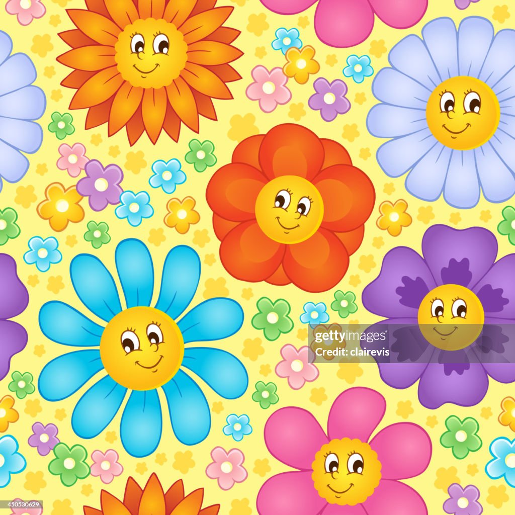 Seamless Background Flower Topic 1 High-Res Vector Graphic - Getty Images