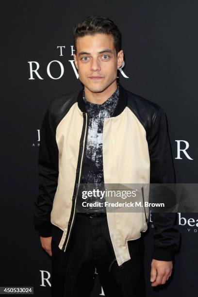 Actor Rami Malek attends "The Rover" premiere at Regency Bruin Theatre on June 12, 2014 in Los Angeles, California.