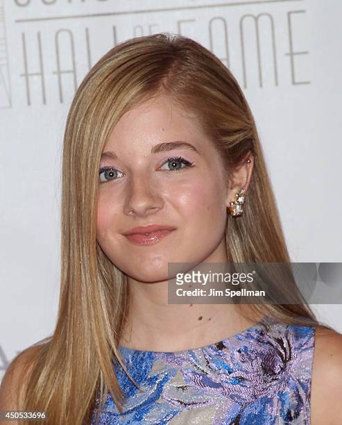 Jackie Evancho attends the 45th Annual Songwriters Hall Of Fame Induction And Awards Gala at The New York Marriott Marquis on June 12, 2014 in New...