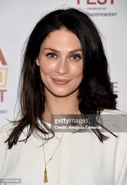 Actress Joanne Kelly attends the "Runoff" premiere during the 2014 Los Angeles Film Festival at Regal Cinemas L.A. Live on June 12, 2014 in Los...