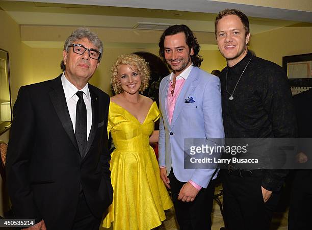 Graham Gouldman, Cam, Constantine Maroulis and Dan Reynolds attend Songwriters Hall of Fame 45th Annual Induction And Awards at Marriott Marquis...