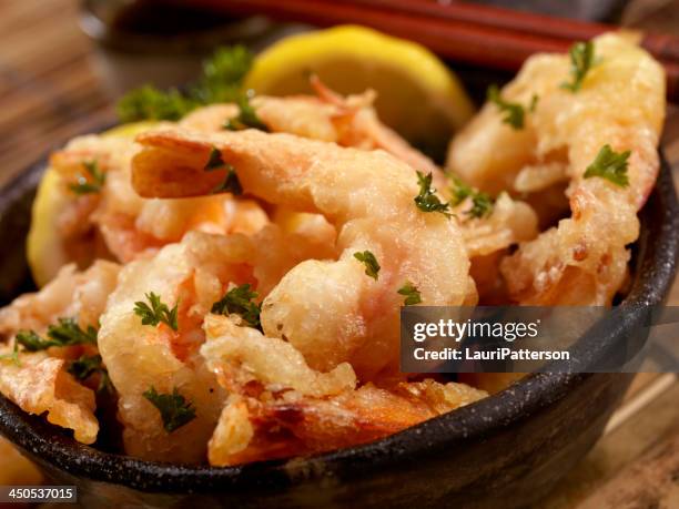 tempura shrimp - chinees eten stockfoto's en -beelden