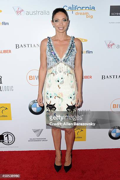 Australian singer Erica Packer arrives at The Ledger Family and Australians In Film's 6th anniversary of The Scholarship and The Legacy of Heath...