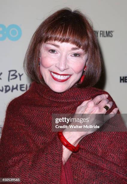 Karen Akers attends the "Six By Sondheim" premiere at the Museum of Modern Art on November 18, 2013 in New York City.