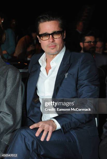 Actor Brad Pitt attends the Global Summit to End Sexual Violence in Conflict at ExCel on June 13, 2014 in London, England. The four-day conference on...