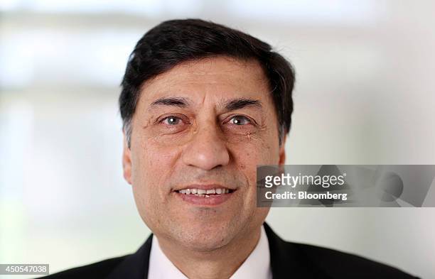 Rakesh Kapoor, chief executive officer of Reckitt Benckiser Group Plc, poses for a photograph ahead of an interview in London, U.K., on Friday, June...