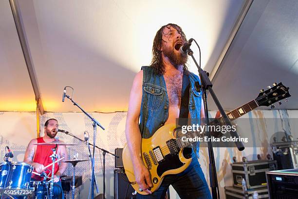 Steve Kiely and Jeremy Widerman of Monster Truck perform during the 2014 Bonnaroo Music & Arts Festival on June 12, 2014 in Manchester, Tennessee.