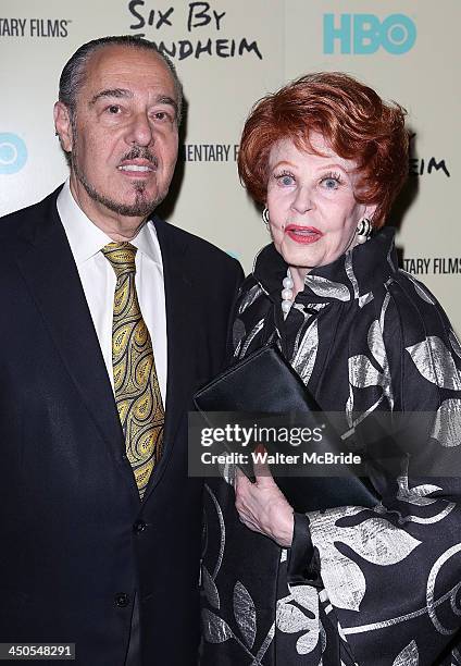 Marc Rosen and Arlene Dahl attend the "Six By Sondheim" premiere at the Museum of Modern Art on November 18, 2013 in New York City.