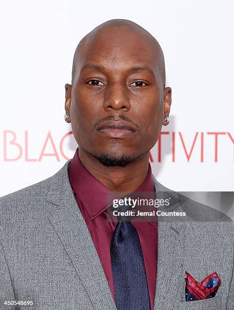 Actor/singer Tyrese Gibson attends the "Black Nativity" premiere at The Apollo Theater on November 18, 2013 in New York City.