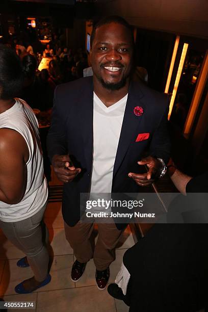 Jameel Leshawn McClain attends the Go N'Syde 40/40 Bottle Launch Party at the 40 / 40 Club on June 12, 2014 in New York City.