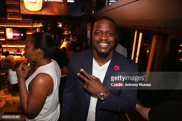 Jameel Leshawn McClain attends the Go N'Syde 40/40 Bottle Launch Party at the 40 / 40 Club on June 12, 2014 in New York City.