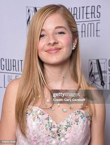 Jackie Evancho attends Songwriters Hall of Fame 45th Annual Induction And Awards at Marriott Marquis Theater on June 12, 2014 in New York City.