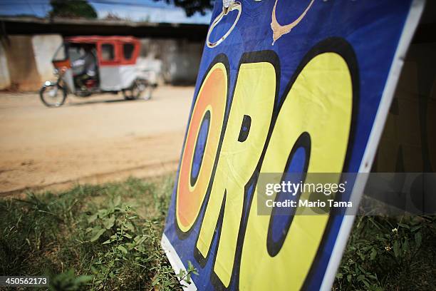 Shop that buys and sells gold stands in the capital of the Madre de Dios region, a boomtown located at the confluence of two rivers, on November 16,...