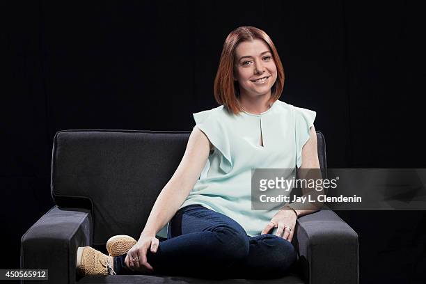 Actress Alyson Hannigan is photographed for Los Angeles Times on April 28, 2014 in Beverly Hills, California. PUBLISHED IMAGE. CREDIT MUST READ: Jay...