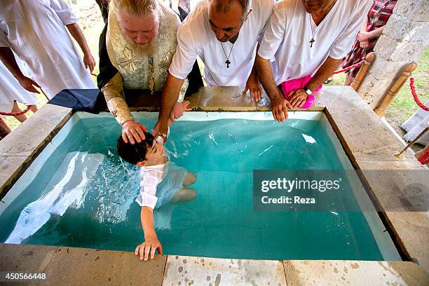 August 4 Jotari Church of St. Yelisey, Nij Village, Gabala City , Azerbaijan. Albanian Christians, also known as Udis, were the first Christians in...