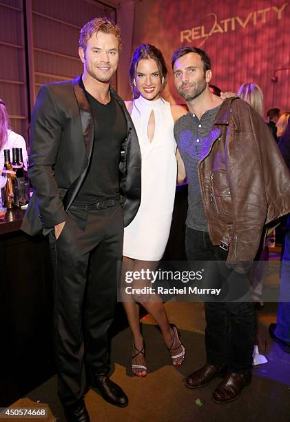 Actor Kellan Lutz, model Alessandra Ambrosio, and fiance Jamie Mazur attend PATHWAY TO THE CURE: A Fundraiser Benefiting Susan G. Komen presented by...