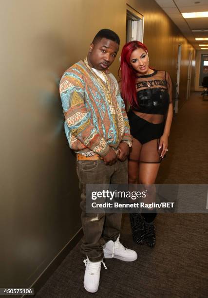 Recording artist Troy Ave visits 106 & Park at BET studio on June 11, 2014 in New York City.