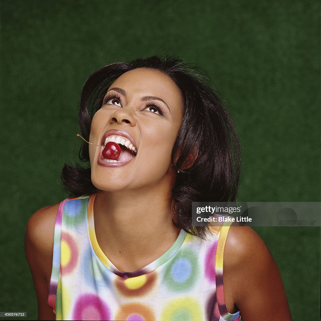 Lulu Rochon Actress Lela Rochon is photographed for Elle Magazine on March 1 ...