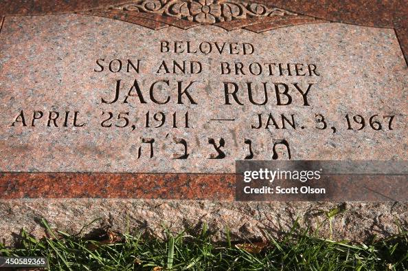 A headstone marks the grave of Jack Ruby in Westlawn Cemetery on ...
