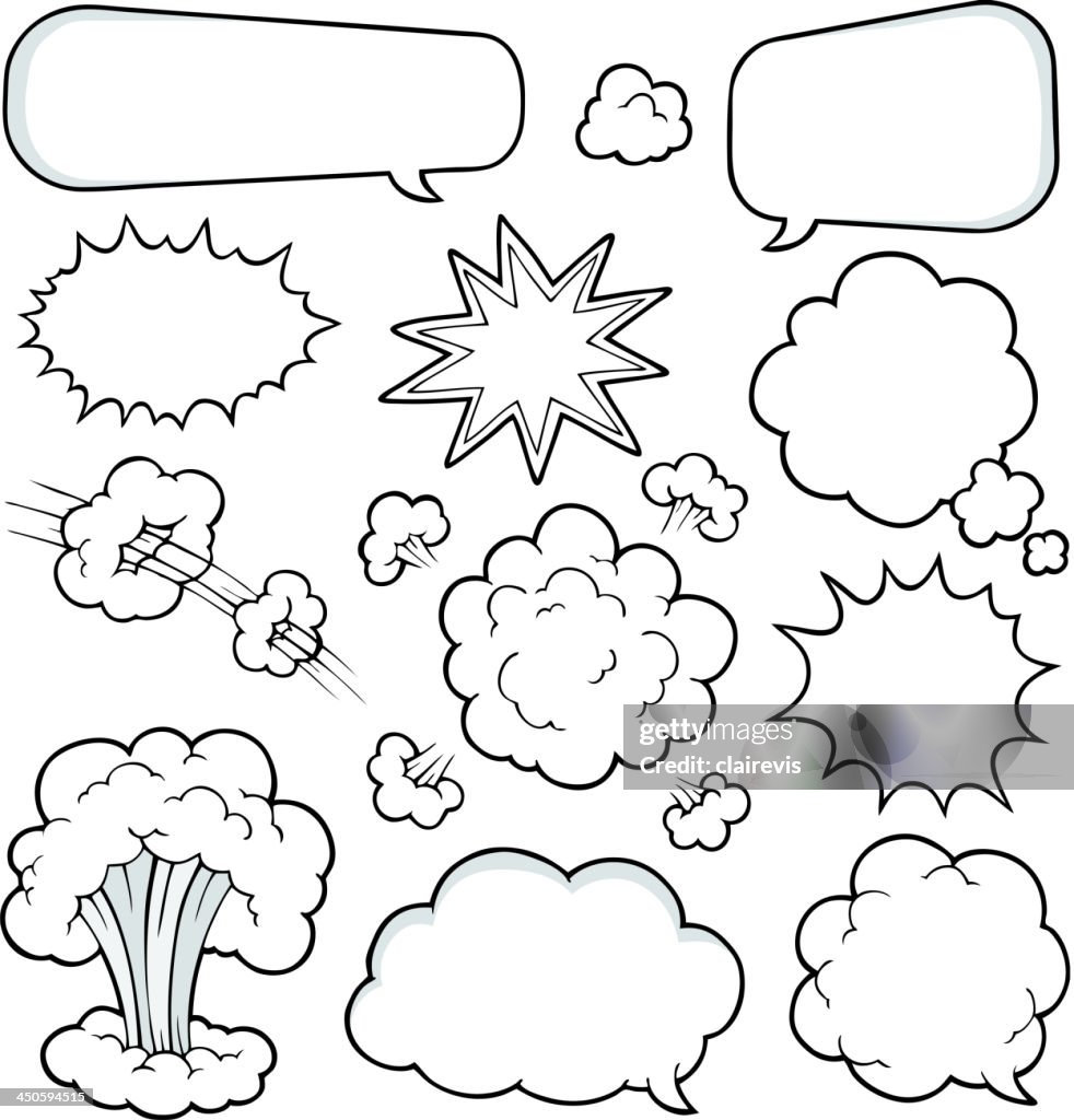 Visual Element Comic Comics Elements Collection 2 High-Res Vector Graphic - Getty Images