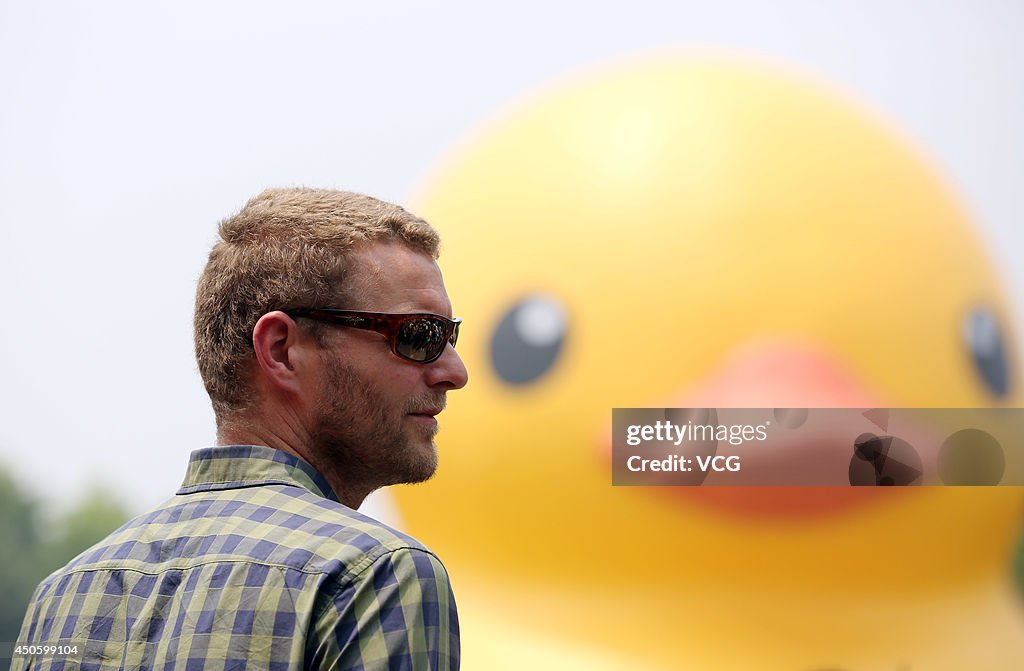 Florentijn Hofman Attends Charitable Donation Ceremony In Hangzhou