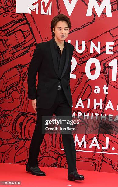 Takahiro of Exile arrives for the red carpet of MTV Video Music Awards Japan 2014 at Maihama Amphitheater on June 14, 2014 in Urayasu, Japan.