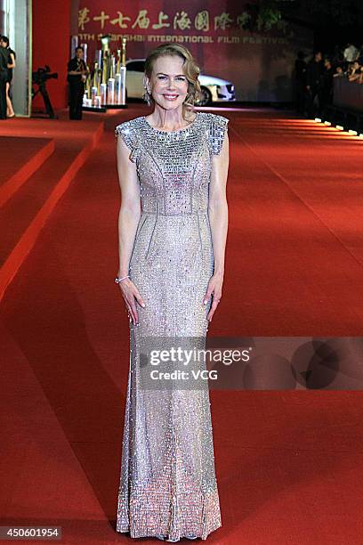 Nicole Kidman walks the red carpet at the 17th Shanghai International Film Festival on June 14, 2014 in Shanghai, China.