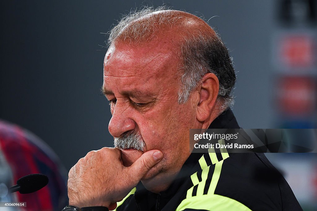 Spain Training & Press Conference - 2014 FIFA World Cup Brazil