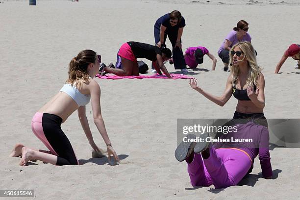 Personal trainer Heidi Powell of Team Workout and guests attend OK! Body & Soul 2014 at The Casa Del Mar Hotel on June 14, 2014 in Santa Monica,...