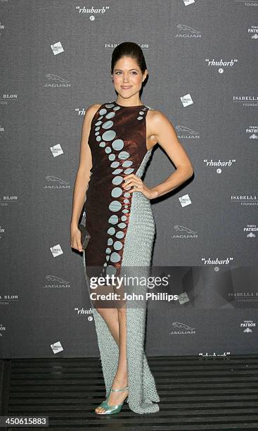 Charity Wakefield attends Isabella Blow: Fashion Galore! at Somerset House on November 19, 2013 in London, England.