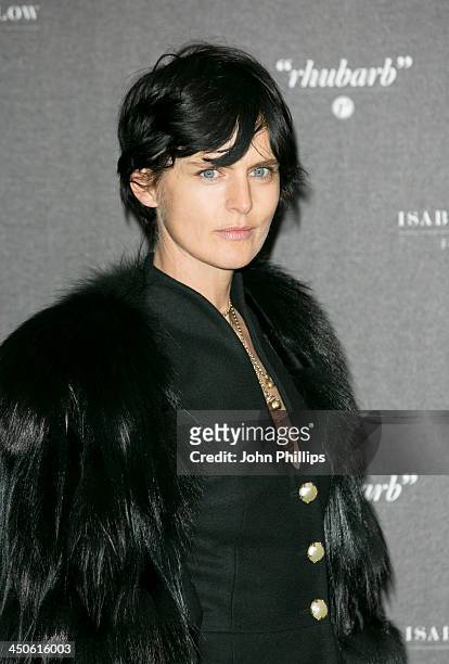 Stella Tennant attends Isabella Blow: Fashion Galore! at Somerset House on November 19, 2013 in London, England.