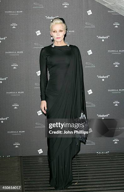 Daphne Guinness attends Isabella Blow: Fashion Galore! at Somerset House on November 19, 2013 in London, England.