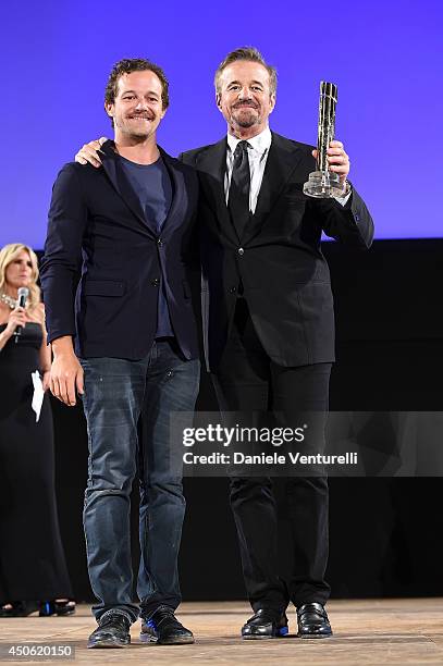 Christian De Sica and Brando De Sica attend the 60th Taormina Film Fest on June 14, 2014 in Taormina, Italy.