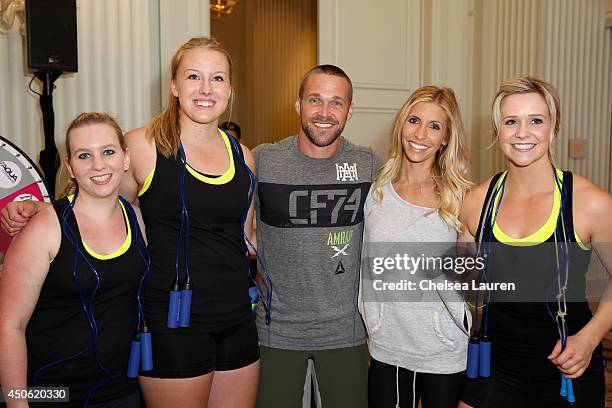 Personal trainers Chris Powell and Heidi Powell and The Shasta Skippers attend OK! Body & Soul 2014 at The Casa Del Mar Hotel on June 14, 2014 in...