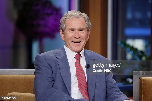 Episode 4570 -- Pictured: Former President George W. Bush during an interview on November 19, 2013 --