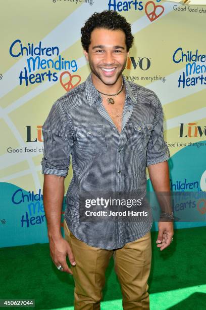 Corbin Bleu arrives at Children Mending Hearts' 6th Annual Fundraiser 'Empathy Rocks: A Spring Into Summer Bash' on June 14, 2014 in Beverly Hills,...