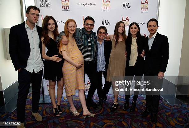 Director/writer Nathan Silver and guests attend the premiere of "Uncertain Terms" during the 2014 Los Angeles Film Festival at Regal Cinemas L.A....