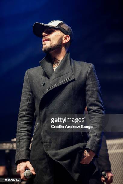 Abz Love of 5ive performs on stage at Echo Arena on November 19, 2013 in Liverpool, United Kingdom.