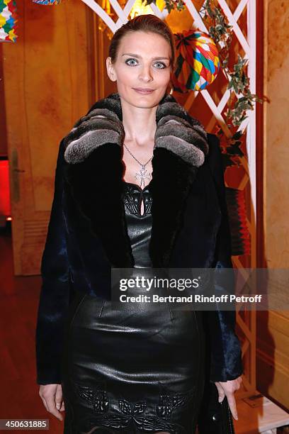 Sarah Marshall attends 'Les Puits du Desert' Charity Gala at Cercle des Armees on November 19, 2013 in Paris, France.