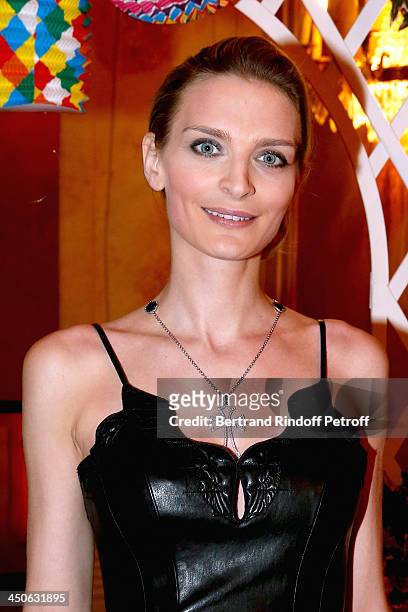 Sarah Marshall attends 'Les Puits du Desert' Charity Gala at Cercle des Armees on November 19, 2013 in Paris, France.