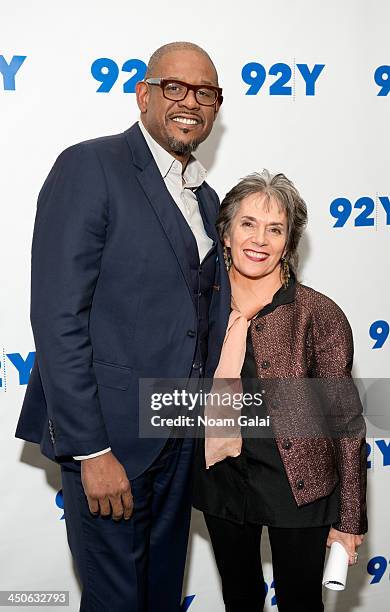 Actor Forest Whitaker and Annette Insdorf attend the "Black Nativity" Preview Screening at the 92nd Street Y on November 19, 2013 in New York City.