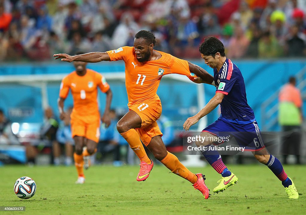 Cote D'Ivoire v Japan: Group C - 2014 FIFA World Cup Brazil