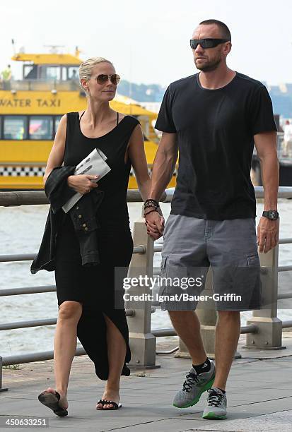 June 16: Heidi Klum and Martin Kristen are seen on June 16, 2013 in New York City.